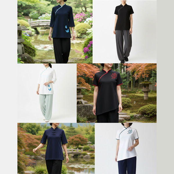 シフォン袖さくら太極拳服