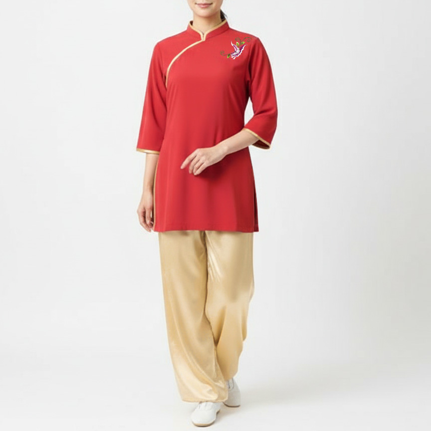 太極拳サテンパンツ