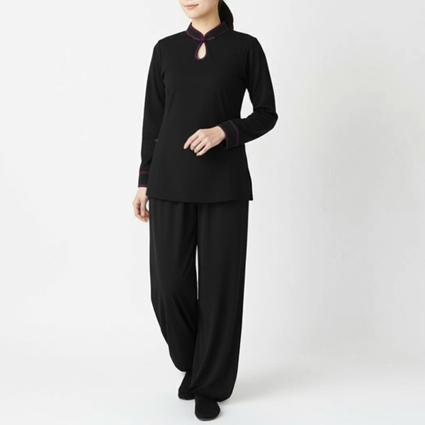 長袖パイピング太極拳服